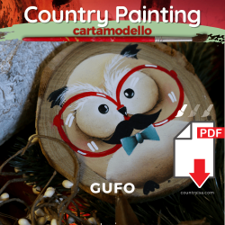 country painting gufo
